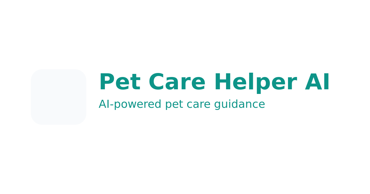 Pet Care Helper AI logo